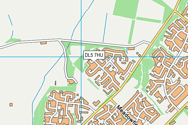 DL5 7HU map - OS VectorMap District (Ordnance Survey) DL5 7HU map - OS VectorMap District (Ordnance Survey)