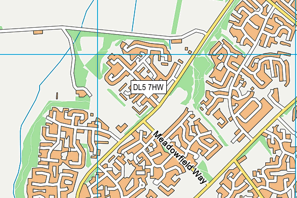 DL5 7HW map - OS VectorMap District (Ordnance Survey) DL5 7HW map - OS VectorMap District (Ordnance Survey)