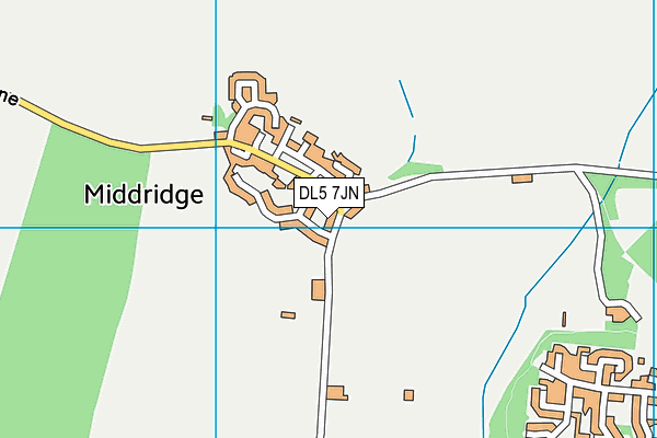 DL5 7JN map - OS VectorMap District (Ordnance Survey) DL5 7JN map - OS VectorMap District (Ordnance Survey)