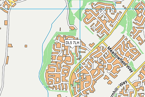DL5 7LH map - OS VectorMap District (Ordnance Survey) DL5 7LH map - OS VectorMap District (Ordnance Survey)