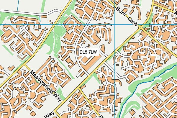 DL5 7LW map - OS VectorMap District (Ordnance Survey) DL5 7LW map - OS VectorMap District (Ordnance Survey)