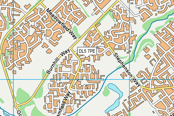 DL5 7PE map - OS VectorMap District (Ordnance Survey) DL5 7PE map - OS VectorMap District (Ordnance Survey)