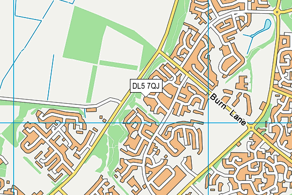DL5 7QJ map - OS VectorMap District (Ordnance Survey) DL5 7QJ map - OS VectorMap District (Ordnance Survey)