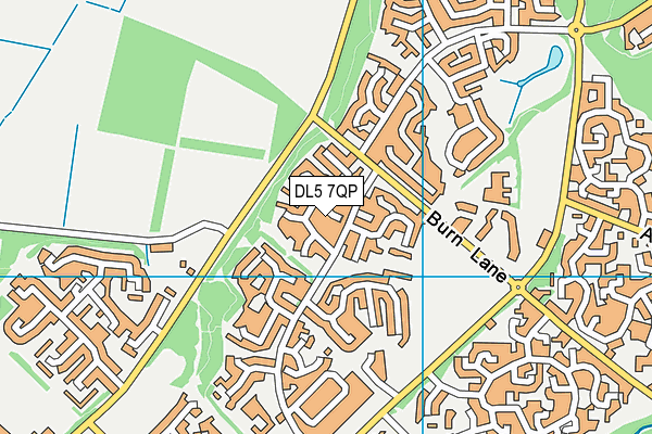 DL5 7QP map - OS VectorMap District (Ordnance Survey) DL5 7QP map - OS VectorMap District (Ordnance Survey)