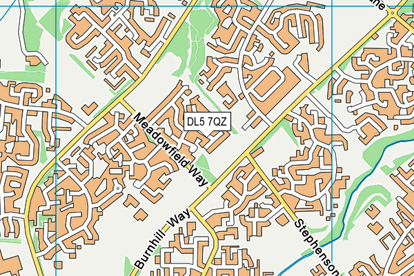 DL5 7QZ map - OS VectorMap District (Ordnance Survey) DL5 7QZ map - OS VectorMap District (Ordnance Survey)
