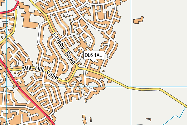 DL6 1AL map - OS VectorMap District (Ordnance Survey)