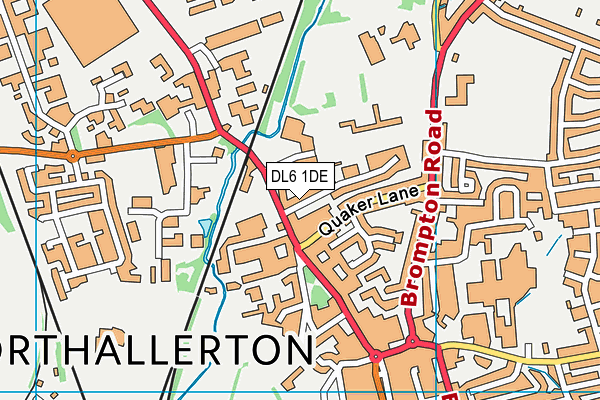 DL6 1DE map - OS VectorMap District (Ordnance Survey) DL6 1DE map - OS VectorMap District (Ordnance Survey)