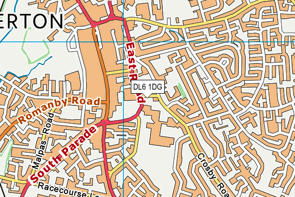 DL6 1DG map - OS VectorMap District (Ordnance Survey) DL6 1DG map - OS VectorMap District (Ordnance Survey)