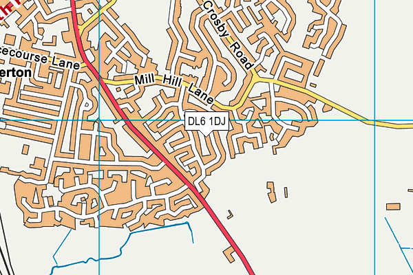 DL6 1DJ map - OS VectorMap District (Ordnance Survey) DL6 1DJ map - OS VectorMap District (Ordnance Survey)
