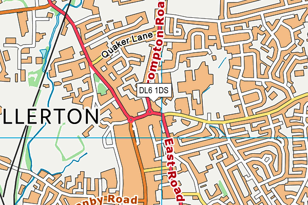 DL6 1DS map - OS VectorMap District (Ordnance Survey) DL6 1DS map - OS VectorMap District (Ordnance Survey)