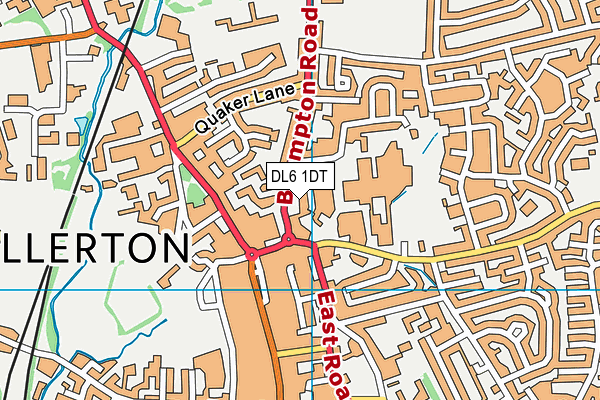 DL6 1DT map - OS VectorMap District (Ordnance Survey) DL6 1DT map - OS VectorMap District (Ordnance Survey)