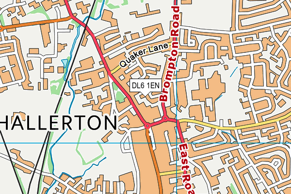 DL6 1EN map - OS VectorMap District (Ordnance Survey) DL6 1EN map - OS VectorMap District (Ordnance Survey)
