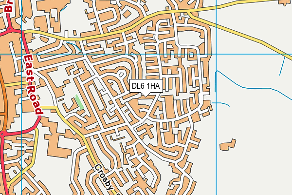 DL6 1HA map - OS VectorMap District (Ordnance Survey) DL6 1HA map - OS VectorMap District (Ordnance Survey)
