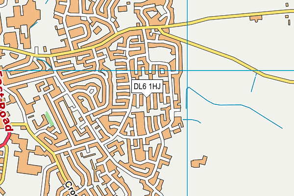 DL6 1HJ map - OS VectorMap District (Ordnance Survey) DL6 1HJ map - OS VectorMap District (Ordnance Survey)