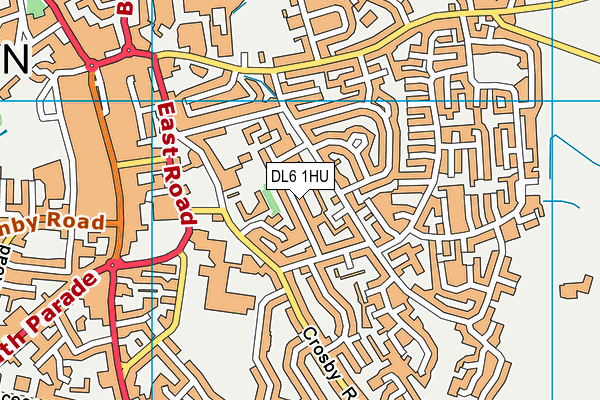 DL6 1HU map - OS VectorMap District (Ordnance Survey) DL6 1HU map - OS VectorMap District (Ordnance Survey)