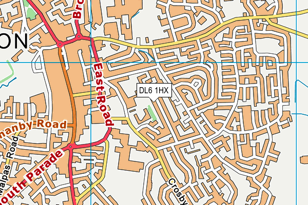 DL6 1HX map - OS VectorMap District (Ordnance Survey) DL6 1HX map - OS VectorMap District (Ordnance Survey)
