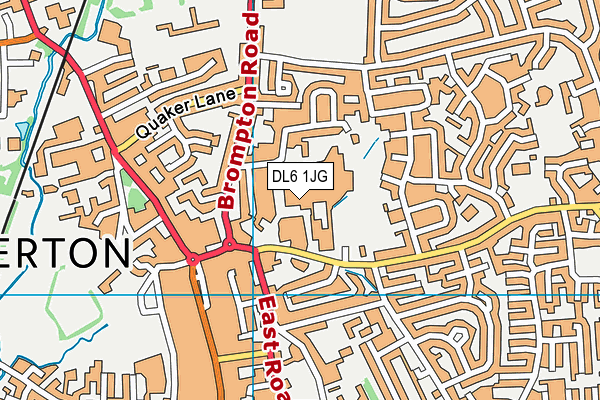 DL6 1JG map - OS VectorMap District (Ordnance Survey) DL6 1JG map - OS VectorMap District (Ordnance Survey)