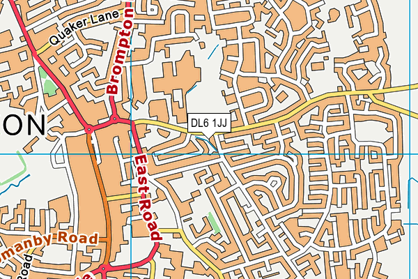 DL6 1JJ map - OS VectorMap District (Ordnance Survey) DL6 1JJ map - OS VectorMap District (Ordnance Survey)