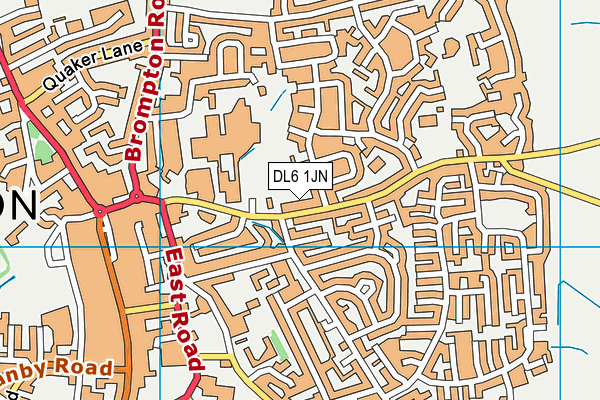DL6 1JN map - OS VectorMap District (Ordnance Survey) DL6 1JN map - OS VectorMap District (Ordnance Survey)