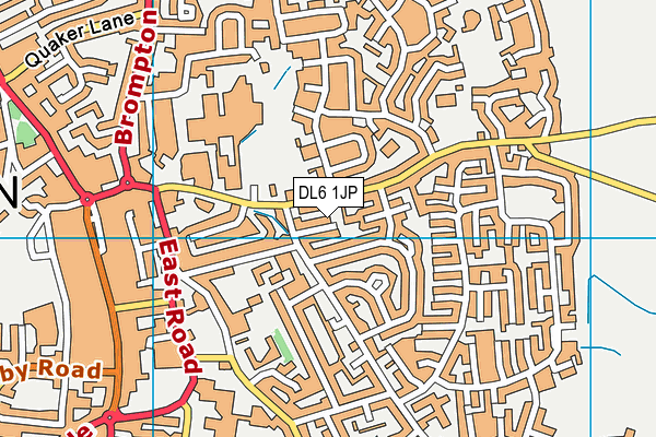 DL6 1JP map - OS VectorMap District (Ordnance Survey) DL6 1JP map - OS VectorMap District (Ordnance Survey)