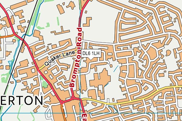 DL6 1LH map - OS VectorMap District (Ordnance Survey) DL6 1LH map - OS VectorMap District (Ordnance Survey)