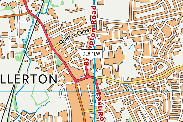 DL6 1LW map - OS VectorMap District (Ordnance Survey) DL6 1LW map - OS VectorMap District (Ordnance Survey)