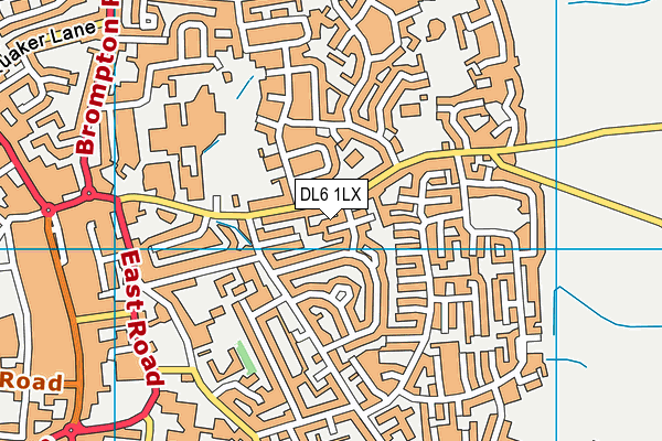 DL6 1LX map - OS VectorMap District (Ordnance Survey) DL6 1LX map - OS VectorMap District (Ordnance Survey)