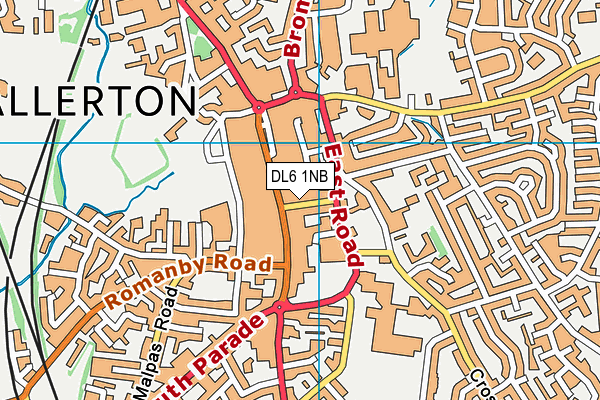 DL6 1NB map - OS VectorMap District (Ordnance Survey) DL6 1NB map - OS VectorMap District (Ordnance Survey)