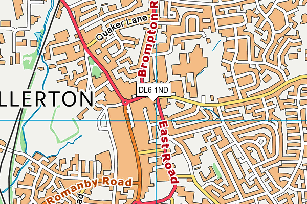 DL6 1ND map - OS VectorMap District (Ordnance Survey) DL6 1ND map - OS VectorMap District (Ordnance Survey)