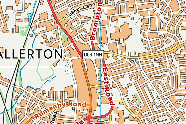 DL6 1NH map - OS VectorMap District (Ordnance Survey) DL6 1NH map - OS VectorMap District (Ordnance Survey)
