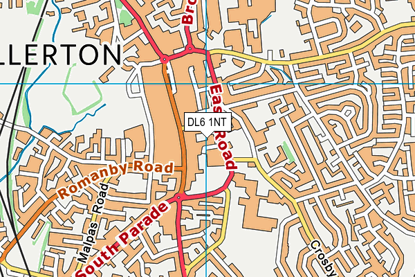 DL6 1NT map - OS VectorMap District (Ordnance Survey) DL6 1NT map - OS VectorMap District (Ordnance Survey)
