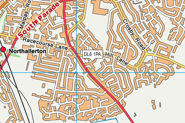 DL6 1PA map - OS VectorMap District (Ordnance Survey) DL6 1PA map - OS VectorMap District (Ordnance Survey)