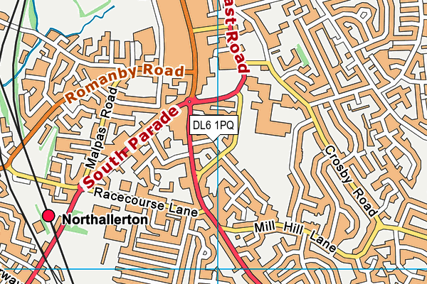 DL6 1PQ map - OS VectorMap District (Ordnance Survey) DL6 1PQ map - OS VectorMap District (Ordnance Survey)