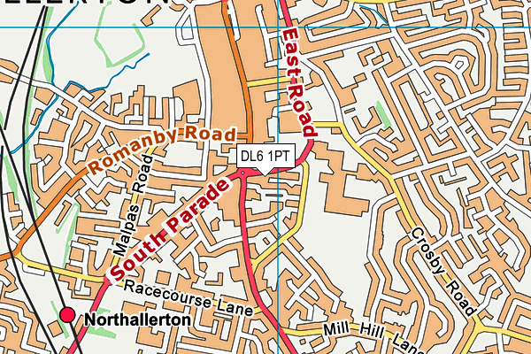 DL6 1PT map - OS VectorMap District (Ordnance Survey) DL6 1PT map - OS VectorMap District (Ordnance Survey)