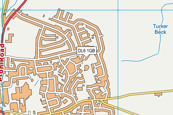 DL6 1QB map - OS VectorMap District (Ordnance Survey) DL6 1QB map - OS VectorMap District (Ordnance Survey)