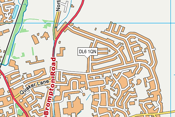 DL6 1QN map - OS VectorMap District (Ordnance Survey) DL6 1QN map - OS VectorMap District (Ordnance Survey)