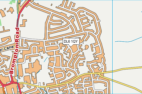 DL6 1QY map - OS VectorMap District (Ordnance Survey)