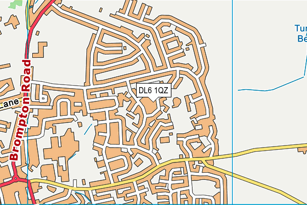 DL6 1QZ map - OS VectorMap District (Ordnance Survey) DL6 1QZ map - OS VectorMap District (Ordnance Survey)
