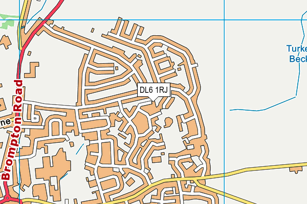 DL6 1RJ map - OS VectorMap District (Ordnance Survey) DL6 1RJ map - OS VectorMap District (Ordnance Survey)