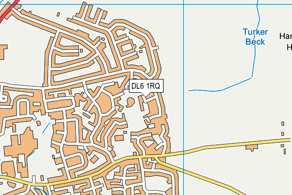 DL6 1RQ map - OS VectorMap District (Ordnance Survey) DL6 1RQ map - OS VectorMap District (Ordnance Survey)