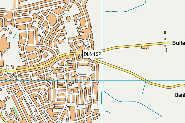 DL6 1SP map - OS VectorMap District (Ordnance Survey) DL6 1SP map - OS VectorMap District (Ordnance Survey)