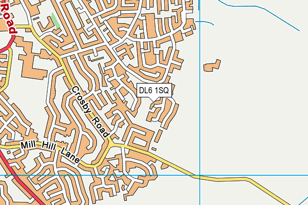 DL6 1SQ map - OS VectorMap District (Ordnance Survey) DL6 1SQ map - OS VectorMap District (Ordnance Survey)