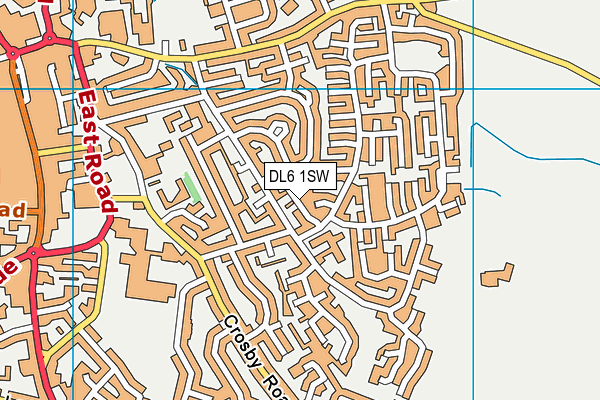 DL6 1SW map - OS VectorMap District (Ordnance Survey) DL6 1SW map - OS VectorMap District (Ordnance Survey)