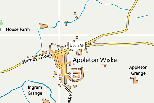 DL6 2AH map - OS VectorMap District (Ordnance Survey) DL6 2AH map - OS VectorMap District (Ordnance Survey)