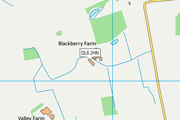 DL6 2HN map - OS VectorMap District (Ordnance Survey) DL6 2HN map - OS VectorMap District (Ordnance Survey)
