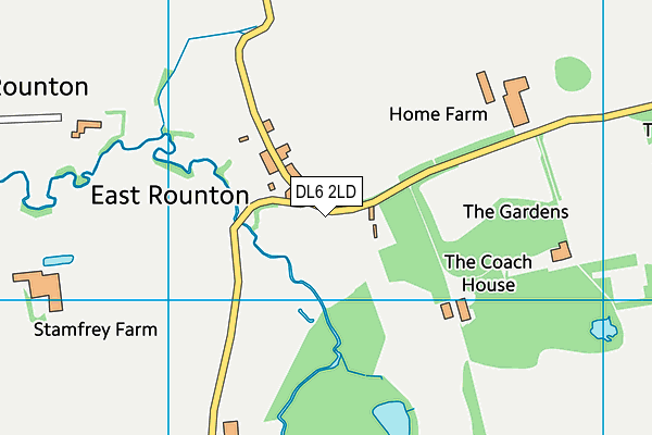 DL6 2LD map - OS VectorMap District (Ordnance Survey) DL6 2LD map - OS VectorMap District (Ordnance Survey)