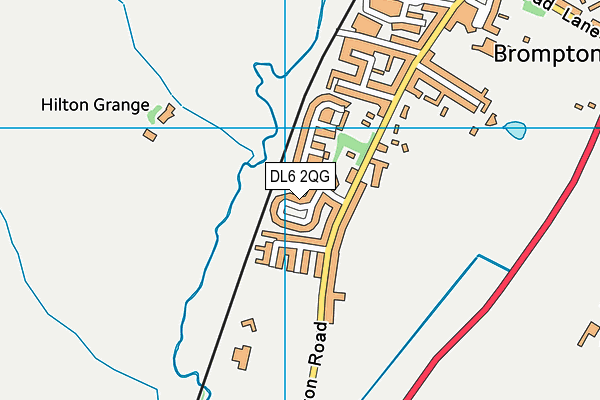 DL6 2QG map - OS VectorMap District (Ordnance Survey) DL6 2QG map - OS VectorMap District (Ordnance Survey)