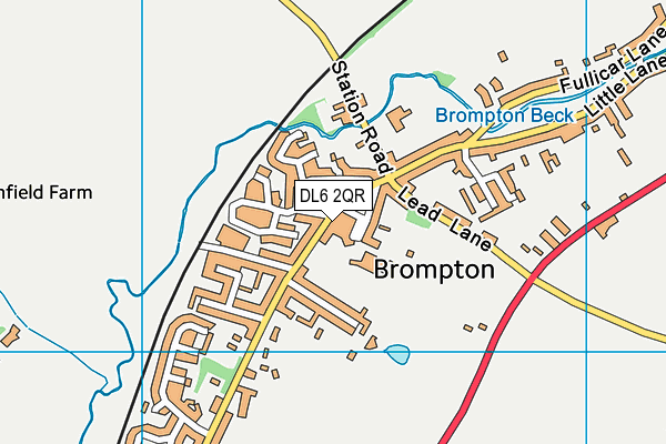 DL6 2QR map - OS VectorMap District (Ordnance Survey) DL6 2QR map - OS VectorMap District (Ordnance Survey)