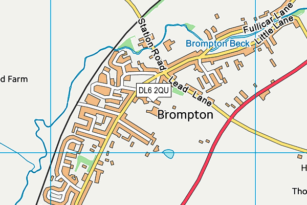 DL6 2QU map - OS VectorMap District (Ordnance Survey) DL6 2QU map - OS VectorMap District (Ordnance Survey)