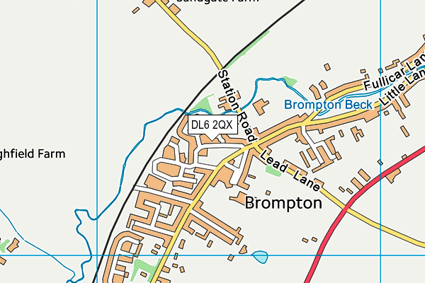 DL6 2QX map - OS VectorMap District (Ordnance Survey) DL6 2QX map - OS VectorMap District (Ordnance Survey)